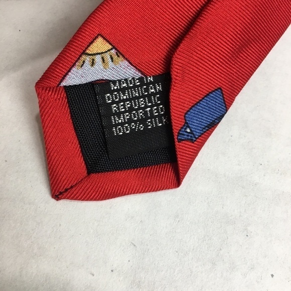Vintage Save the Children Silk Tie - Picture 6 of 6